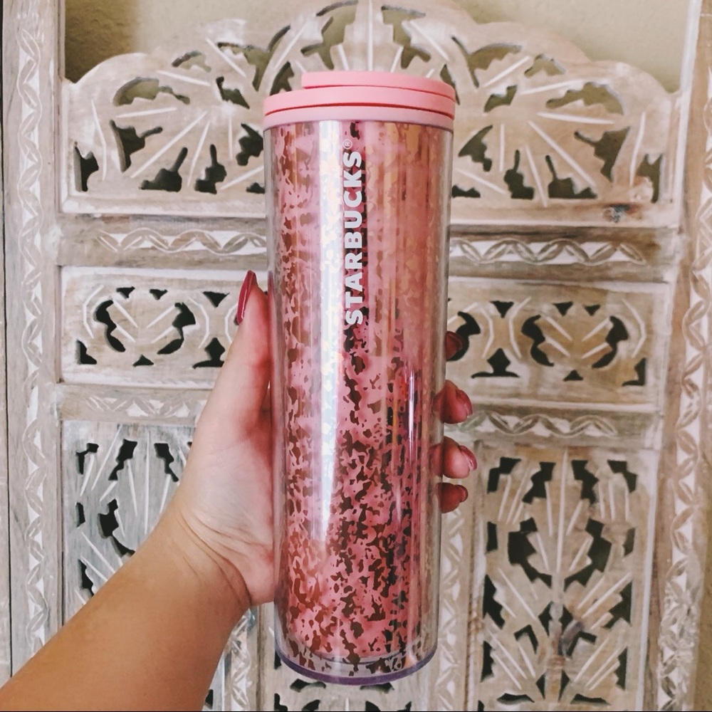 Starbucks Rose Gold Foil Travel Tumbler
